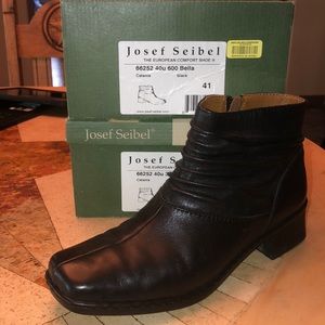 Josef Seibel Catania black boots 41
